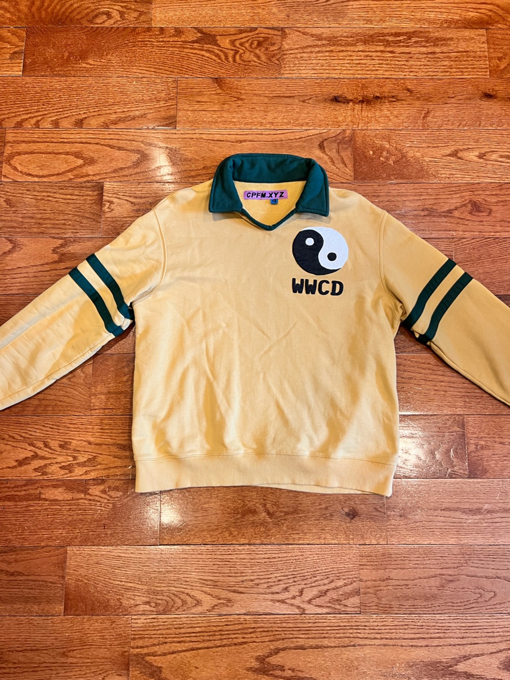 CPFM WWCD Polo Yellow / Tan Colorway Size Large
